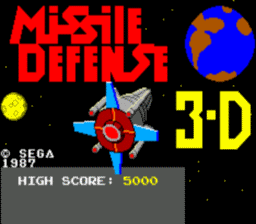 Missile Defense 3-D Master System Screenshot 1