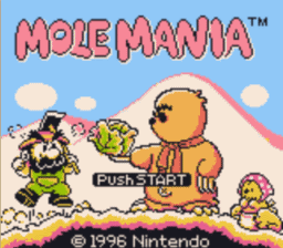 Mole Mania Gameboy Screenshot Screenshot 1