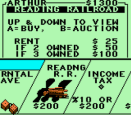 Monopoly GBC Screenshot 3