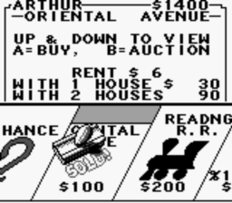 Monopoly Gameboy Screenshot Screenshot 2
