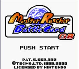 Monster Rancher Battle Card GB GBC Screenshot Screenshot 1
