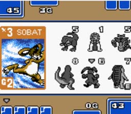 Monster Rancher Battle Card GB GBC Screenshot Screenshot 2