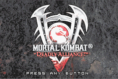 Mortal Kombat: Deadly Alliance Gameboy Advance Screenshot 1