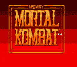 Mortal Kombat Gamegear Screenshot Screenshot 1