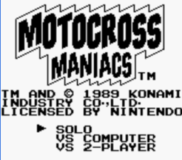 Motocross Maniacs Gameboy Screenshot Screenshot 1