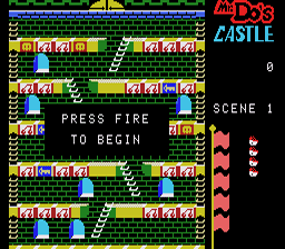 Mr. Do!'s Castle Coleco Screenshot 1