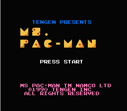 Ms. Pac-Man NES Screenshot Screenshot 1