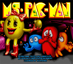 Ms. Pac-Man SNES Screenshot Screenshot 1