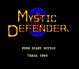 Mystic Defender Genesis Screenshot Screenshot 1