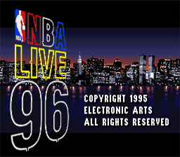 NBA Live 96 SNES Screenshot Screenshot 1