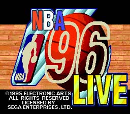 NBA Live 96 Genesis Screenshot Screenshot 1