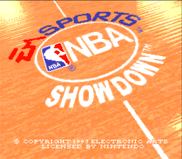 NBA Showdown SNES Screenshot Screenshot 1