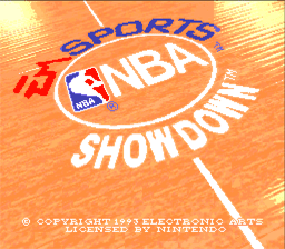 NBA Showdown SNES Screenshot 1