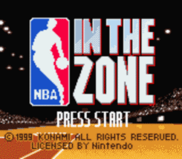 NBA in the Zone Gameboy/Gameboy Color Screenshot 1