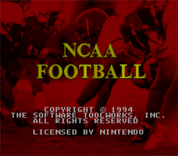 NCAA Football SNES Screenshot 1