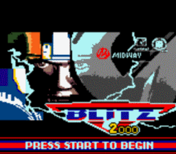 NFL Blitz 2000 Gameboy/Gameboy Color Screenshot 1