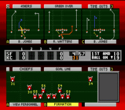 NFL Football 94 Starring Joe Montana screen shot 3 3