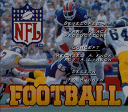 NFL Football SNES Screenshot Screenshot 1