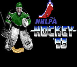 NHLPA Hockey 93 Genesis Screenshot Screenshot 1