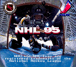 NHL 95 Genesis Screenshot Screenshot 1