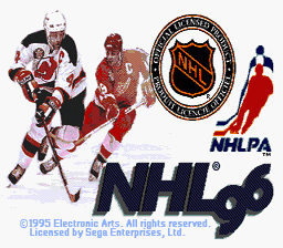 NHL 96 Genesis Screenshot Screenshot 1