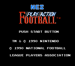 NES Play Action Football screen shot 1 1