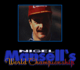 Nigel Mansell's World Championship Racing SNES Screenshot 1