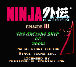 Ninja Gaiden 3 NES Screenshot 1