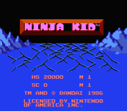 Ninja Kid NES Screenshot 1