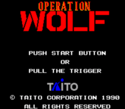 Operation Wolf Master System Screenshot 1