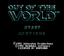 Out of this World SNES Screenshot Screenshot 1