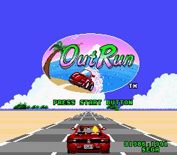 Outrun Sega Genesis Screenshot 1