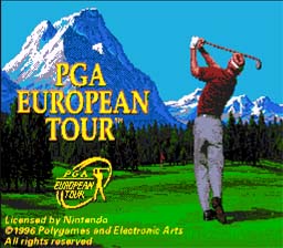 PGA European Tour SNES Screenshot Screenshot 1