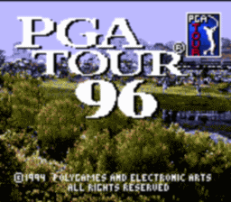 PGA Tour 96 Sega GameGear Screenshot 1