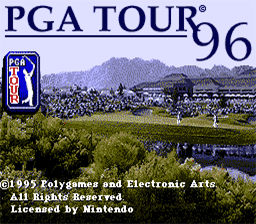 PGA Tour 96 SNES Screenshot Screenshot 1