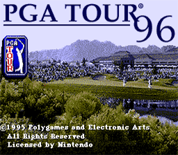 PGA Tour 96 SNES Screenshot 1