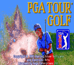 PGA Tour Golf Sega Genesis Screenshot 1