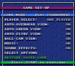 PGA Tour Golf SNES Screenshot 2