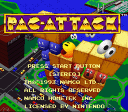 Pac-Attack Super Nintendo Screenshot 1