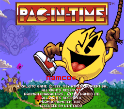 Pac-In-Time SNES Screenshot Screenshot 1