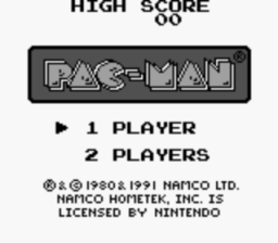 Pac-Man Gameboy Screenshot Screenshot 1
