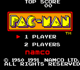 Pac-Man Sega GameGear Screenshot 1
