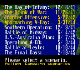 Pacific Theater of Operations 2 SNES Screenshot 2
