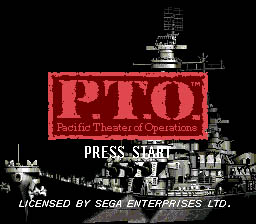 Pacific Theater of Operations Sega Genesis Screenshot 1
