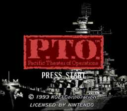 Pacific Theater of Operations SNES Screenshot Screenshot 1