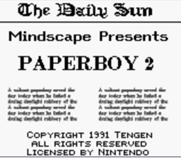 Paperboy 2 GB Screenshot 1