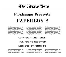 Paperboy 2 NES Screenshot 1