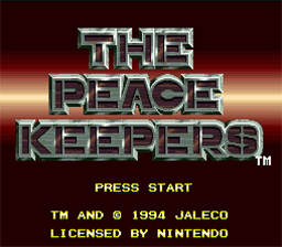 Peace Keepers SNES Screenshot Screenshot 1