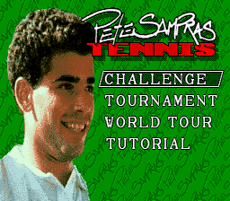 Pete Sampras Tennis Genesis Screenshot Screenshot 1