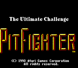 Pit-Fighter Sega Master System Screenshot 1